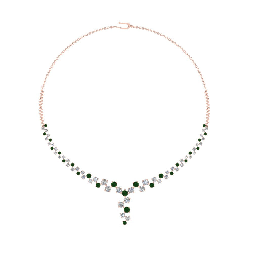graduated-zigzag-drop-diamond-necklace-with-emerald-in-FDNK8197GEMGR-NL-RG