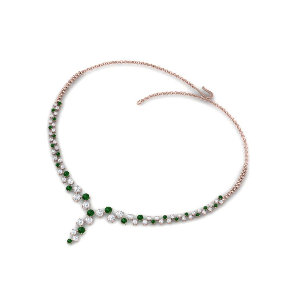 graduated-zigzag-drop-diamond-necklace-with-emerald-in-FDNK8197GEMGR-NL-RG