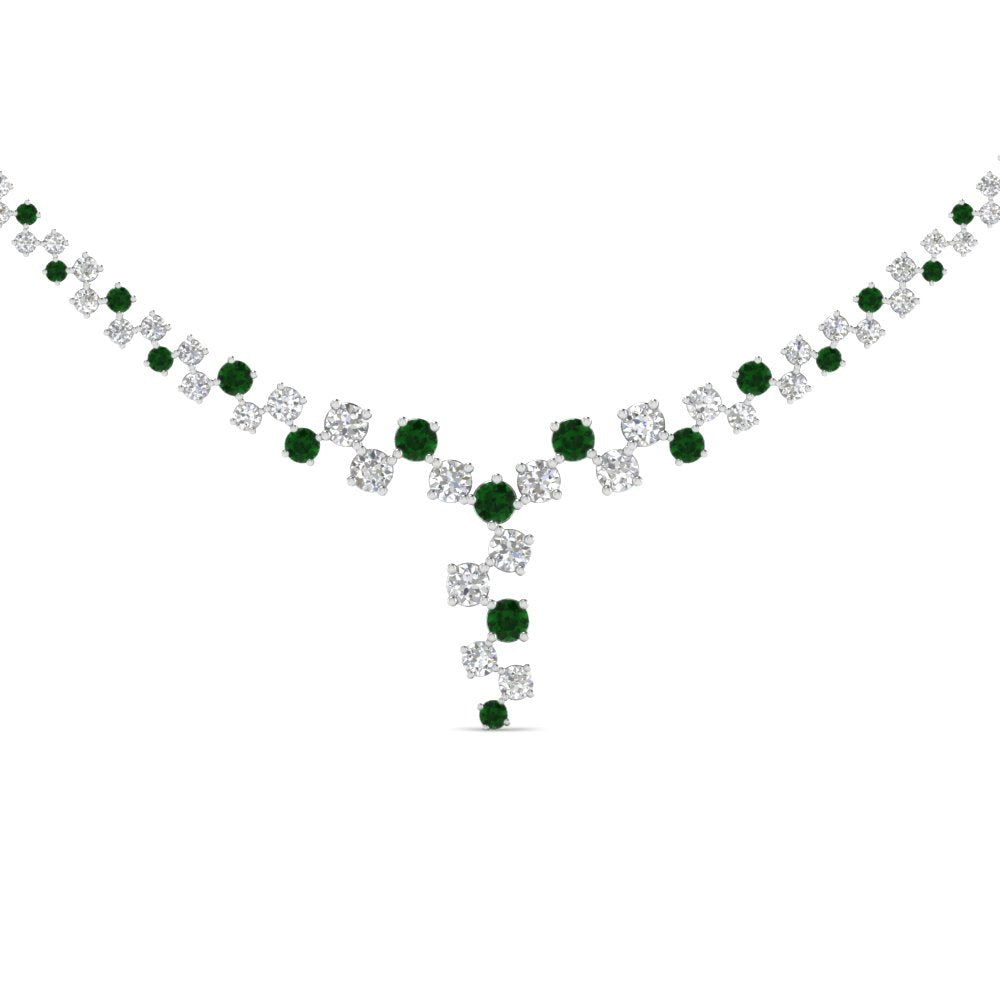graduated-zigzag-drop-diamond-necklace-with-emerald-in--FDNK8197GEMGR-NL-WG