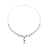 Load image into Gallery viewer, graduated-zigzag-drop-diamond-necklace-with-emerald-in--FDNK8197GEMGR-NL-WG