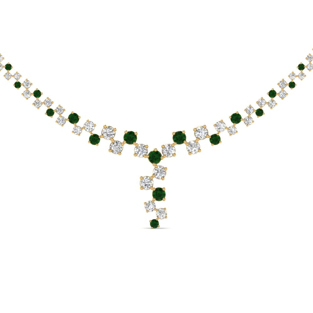 graduated-zigzag-drop-diamond-necklace-with-emerald-in--FDNK8197GEMGR-NL-YG