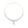 Load image into Gallery viewer, graduated-zigzag-drop-diamond-necklace-with-emerald-in--FDNK8197GEMGR-NL-YG