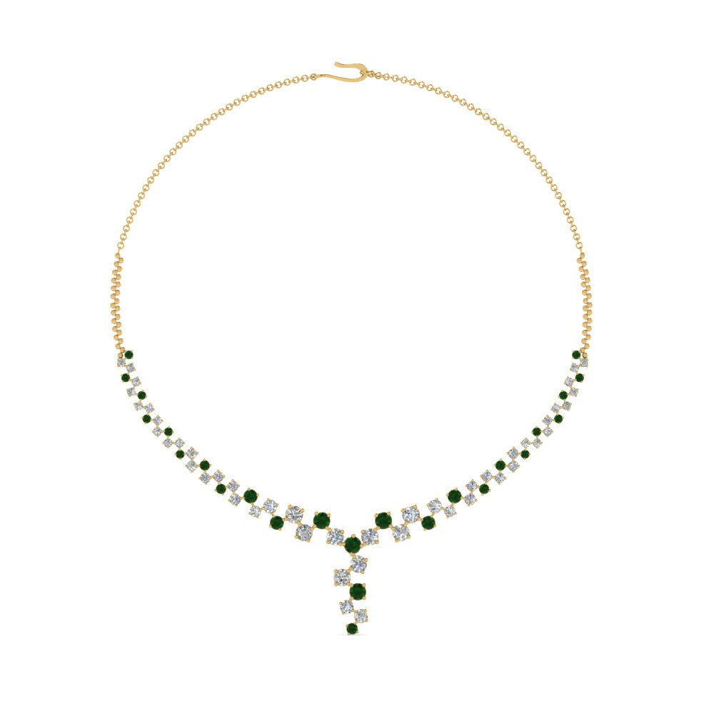 graduated-zigzag-drop-diamond-necklace-with-emerald-in--FDNK8197GEMGR-NL-YG