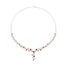 Load image into Gallery viewer, graduated-zigzag-drop-diamond-necklace-with-orange-sapphire-in--FDNK8197GSAOR-NL-WG