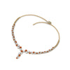 Load image into Gallery viewer, graduated-zigzag-drop-diamond-necklace-with-orange-sapphire-in--FDNK8197GSAOR-NL-YG