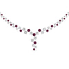 Load image into Gallery viewer, graduated-zigzag-drop-diamond-necklace-with-pink-sapphire-in--FDNK8197GSADRPI-NL-WG