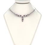 Load image into Gallery viewer, graduated-zigzag-drop-diamond-necklace-with-pink-sapphire-in--FDNK8197GSADRPI-NL-WG
