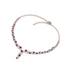 Load image into Gallery viewer, graduated-zigzag-drop-diamond-necklace-with-ruby-in-FDNK8197GRUDR-NL-RG