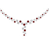 Load image into Gallery viewer, graduated-zigzag-drop-diamond-necklace-with-ruby-in--FDNK8197GRUDR-NL-WG