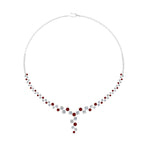 Load image into Gallery viewer, graduated-zigzag-drop-diamond-necklace-with-ruby-in--FDNK8197GRUDR-NL-WG
