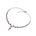 Load image into Gallery viewer, graduated-zigzag-drop-diamond-necklace-with-ruby-in--FDNK8197GRUDR-NL-WG
