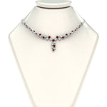 Load image into Gallery viewer, graduated-zigzag-drop-diamond-necklace-with-ruby-in--FDNK8197GRUDR-NL-WG

