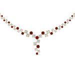 Load image into Gallery viewer, graduated-zigzag-drop-diamond-necklace-with-ruby-in-fdnk8197-fancy-1-yg
