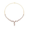 Load image into Gallery viewer, graduated-zigzag-drop-diamond-necklace-with-ruby-in-fdnk8197-fancy-1-yg