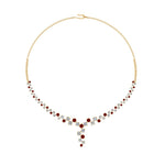 Load image into Gallery viewer, graduated-zigzag-drop-diamond-necklace-with-ruby-in-fdnk8197-fancy-1-yg

