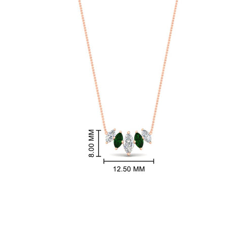 graduating-marquise-diamond-pendant-with-emerald-0.75-carat-in-FD-NK11130GEMGR-0.75CT-NL-RG