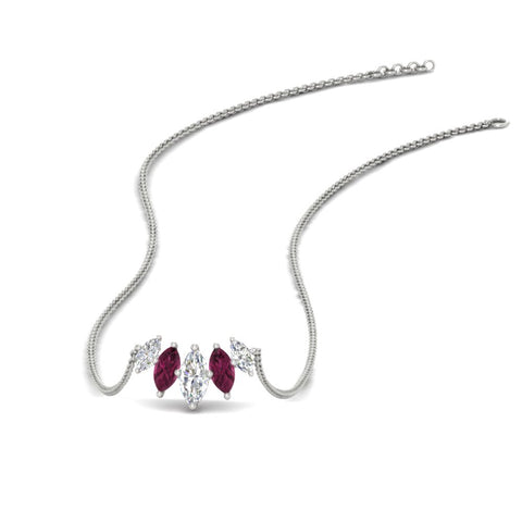 graduating-marquise-diamond-pendant-with-pink-sapphire-0.75-carat-in-FD-NK11130GSADRPI-0.75CT-NL-WG