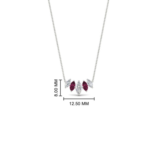 graduating-marquise-diamond-pendant-with-pink-sapphire-0.75-carat-in-FD-NK11130GSADRPI-0.75CT-NL-WG