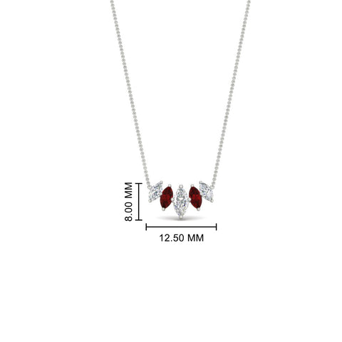 graduating-marquise-diamond-pendant-with-ruby-0.75-carat-in-FD-NK11130GRUDR-0.75CT-NL-WG