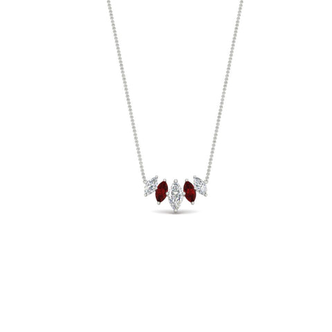 graduating-marquise-diamond-pendant-with-ruby-0.75-carat-in-FD-NK11130GRUDR-0.75CT-NL-WG