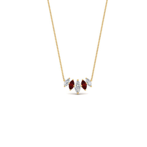 graduating-marquise-diamond-pendant-with-ruby-0.75-carat-in-FD-NK11130GRUDR-0.75CT-NL-YG