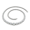 Load image into Gallery viewer, graduating-oval-diamond-bezel-necklace-in-white-gold-fdnk11733angle3-nl-wg