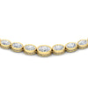 Load image into Gallery viewer, graduating-oval-diamond-bezel-necklace-in-yellow-gold-fdnk11733angle2-nl-yg