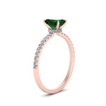 Load image into Gallery viewer, green-emerald-hidden-halo-engagement-ring-in-rose-gold-FD9168EMRGEMGR-NL-RG-GS.jpg