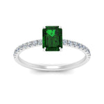 Load image into Gallery viewer, green-emerald-hidden-halo-engagement-ring-in-white-gold-FD9168EMRGEMGR-NL-WG-GS.jpg