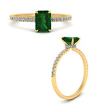 Load image into Gallery viewer, green-emerald-hidden-halo-engagement-ring-in-yellow-gold-FD9168EMRGEMGR-NL-YG-GS.jpg