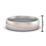 Load image into Gallery viewer, Grooved 2 Tone Mens Band
