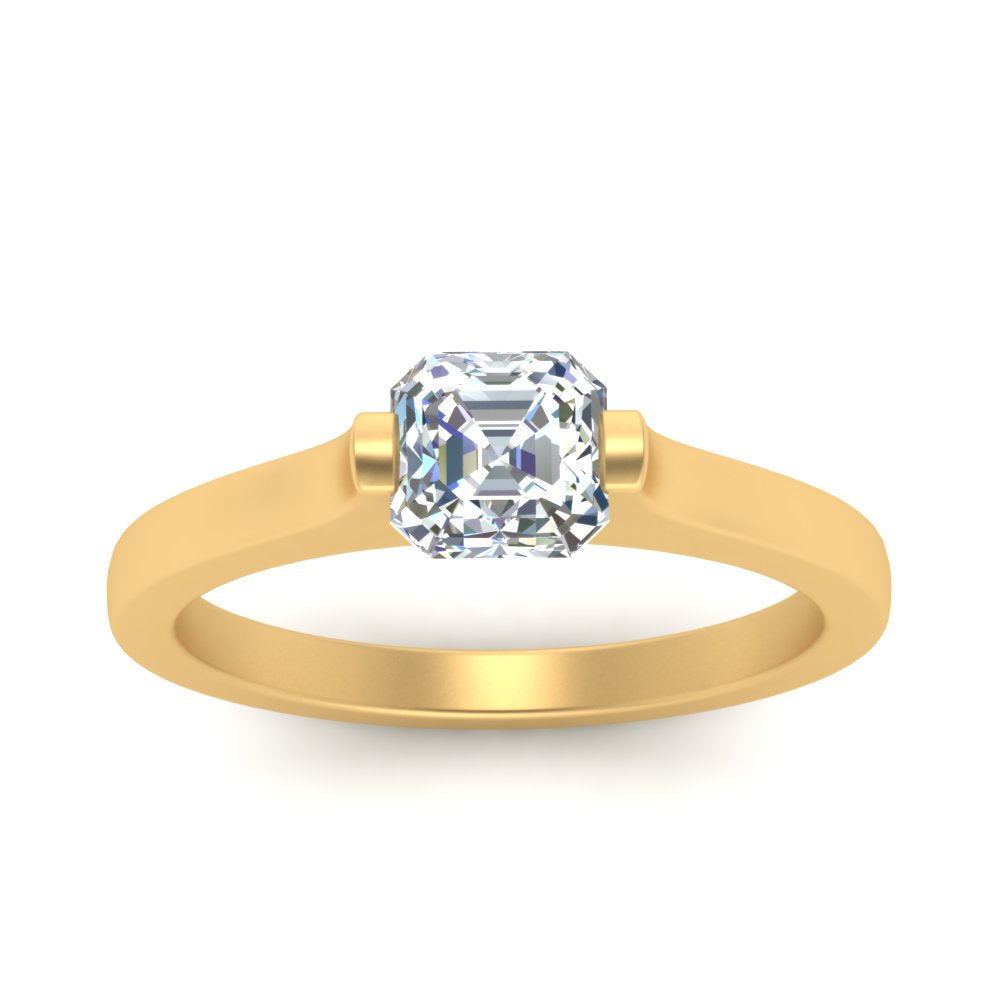 half-bezel-asscher-cut-diamond-engagement-ring-in-yellow-gold-FDENR7239ASRANGLE5-NL-YG