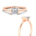 Load image into Gallery viewer, half-bezel-asscher-cut-solitaire-engagement-ring-in-rose-gold-fd11525asr-nl-rg
