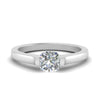 Load image into Gallery viewer, half-bezel-cushion-cut-diamond-engagement-ring-in-white-gold-FDENR7239CUR-NL-WG