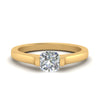 Load image into Gallery viewer, half-bezel-cushion-cut-diamond-engagement-ring-in-yellow-gold-FDENR7239CUR-NL-YG