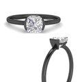 Thumbnail 14 - half-bezel-cushion-cut-solitaire-engagement-ring-in-black-gold-fd11525cur-nl-bg