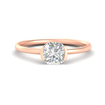 Load image into Gallery viewer, half-bezel-cushion-cut-solitaire-engagement-ring-in-rose-gold-fd11525cur-nl-rg
