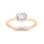 Load image into Gallery viewer, half-bezel-cushion-cut-solitaire-engagement-ring-in-rose-gold-fd11525cur-nl-rg
