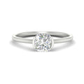Thumbnail 1 - half-bezel-cushion-cut-solitaire-engagement-ring-in-white-gold-fd11525cur-nl-wg