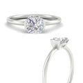 Thumbnail 2 - half-bezel-cushion-cut-solitaire-engagement-ring-in-white-gold-fd11525cur-nl-wg