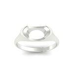 Load image into Gallery viewer, Half Bezel East West Semi Mount Engagement Ring
