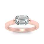 Load image into Gallery viewer, half-bezel-emerald-cut-diamond-engagement-ring-in-rose-gold-FDENR7239EMRANGLE5-NL-RG