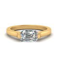 Thumbnail 1 - half-bezel-emerald-cut-diamond-engagement-ring-in-yellow-gold-FDENR7239EMR-NL-YG