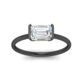 Thumbnail 15 - half-bezel-emerald-cut-solitaire-engagement-ring-in-black-gold-fd11525emr-nl-bg