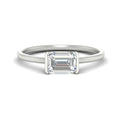Thumbnail 1 - half-bezel-emerald-cut-solitaire-engagement-ring-in-white-gold-fd11525emr-nl-wg