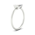 Load image into Gallery viewer, half-bezel-emerald-cut-solitaire-engagement-ring-in-white-gold-fd11525emr-nl-wg
