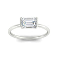 Thumbnail 3 - half-bezel-emerald-cut-solitaire-engagement-ring-in-white-gold-fd11525emr-nl-wg
