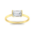 Thumbnail 11 - half-bezel-emerald-cut-solitaire-engagement-ring-in-yellow-gold-fd11525emr-nl-yg