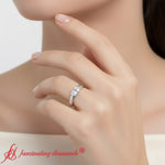 Load image into Gallery viewer, half-bezel-oval-east-west-solitaire-ring-white-gold-fdenr11531-model

