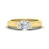 Load image into Gallery viewer, half-bezel-oval-shaped-diamond-east-west-ring-in-yellow-gold-fd11531ovr-nl-yg